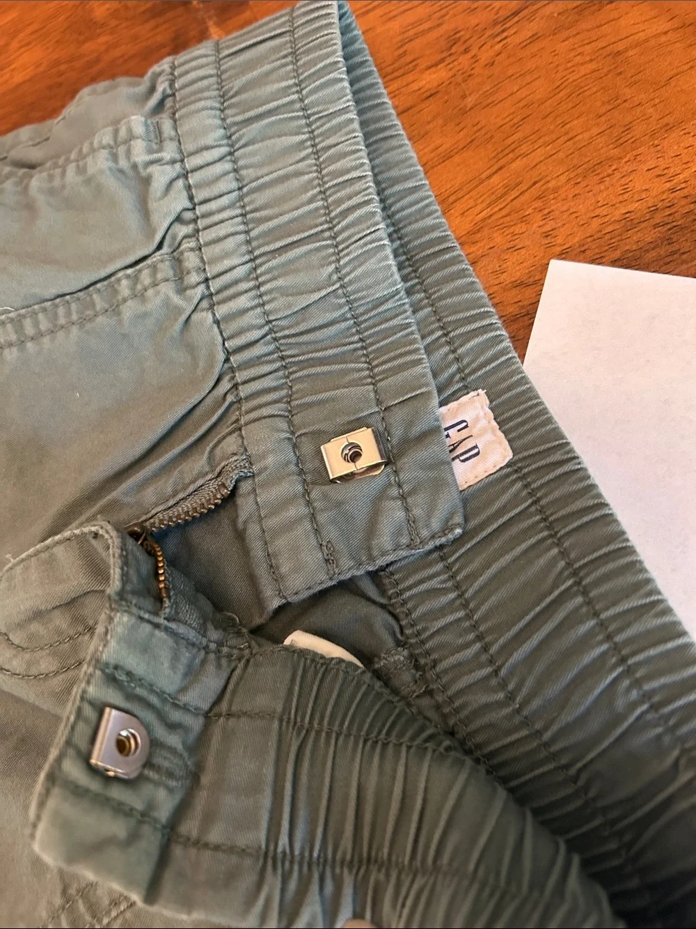 GAP Kids Olive Green Wide Leg Cargo Pants | Girls XS 4-5 Utility Pants